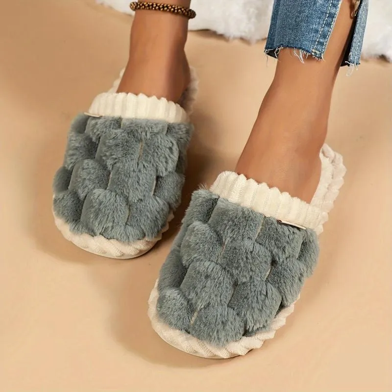 Celine | Cozy winter fuzzy slippers