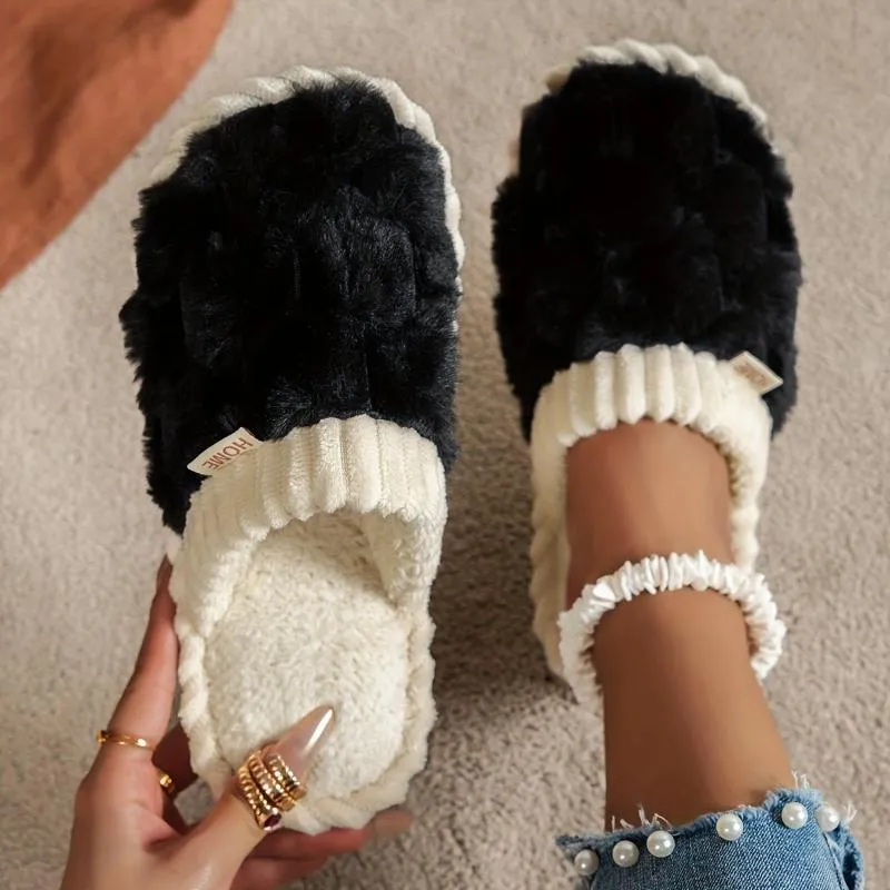 Celine | Cozy winter fuzzy slippers