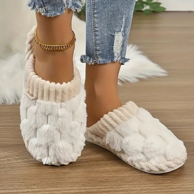 Celine | Cozy winter fuzzy slippers