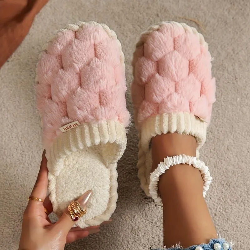 Celine | Cozy winter fuzzy slippers
