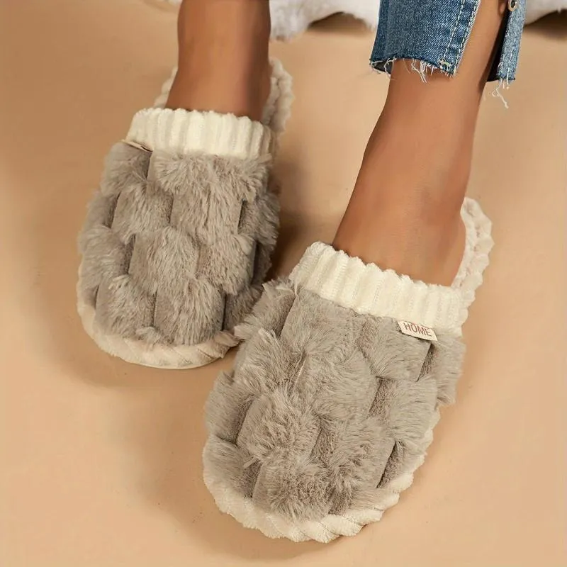 Celine | Cozy winter fuzzy slippers