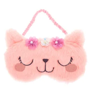 Claire's Club Kitty Flower Sleeping Mask - Pink