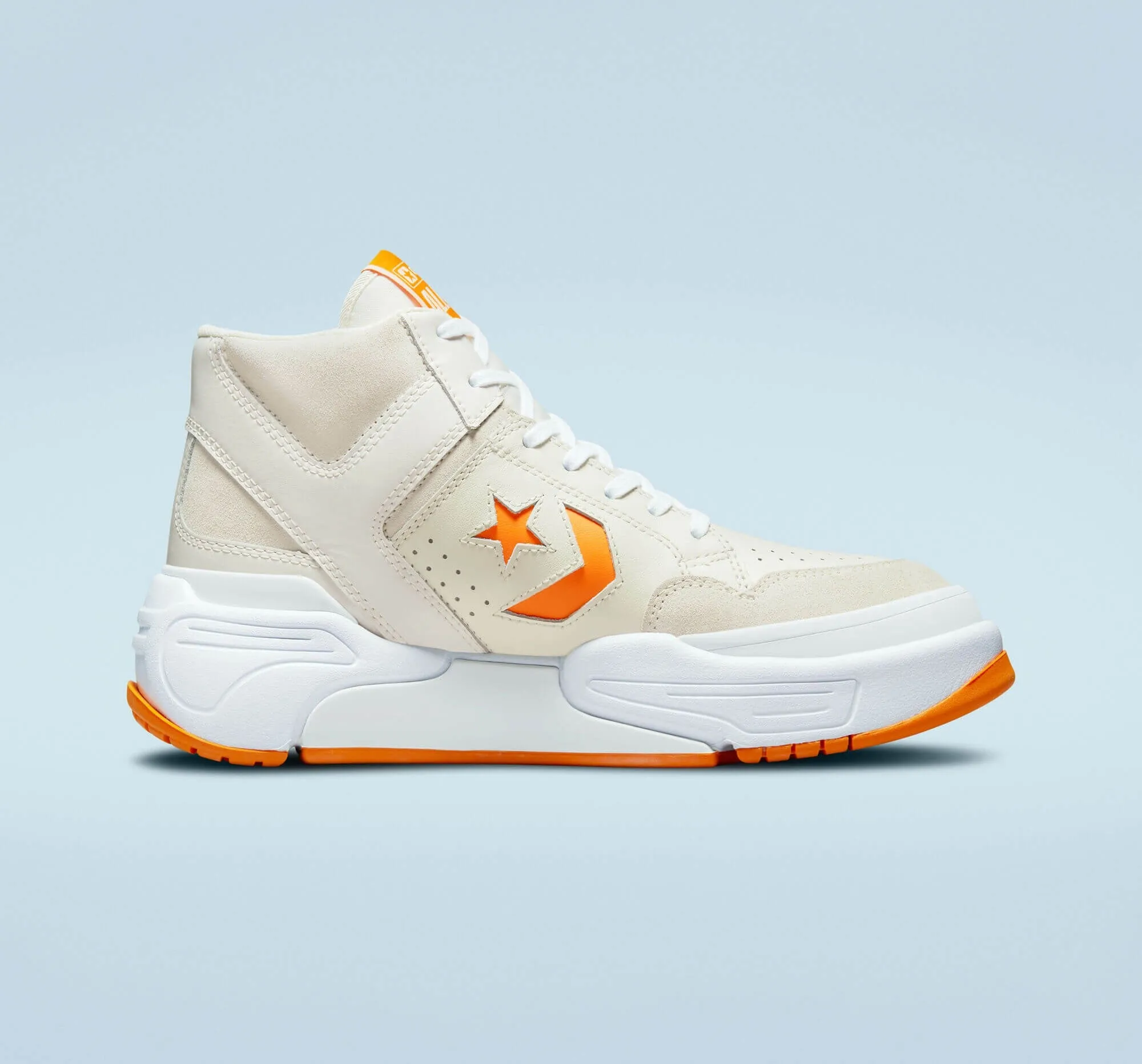 Converse Weapon CX Leather & Suede Egret/Sun Ray/White