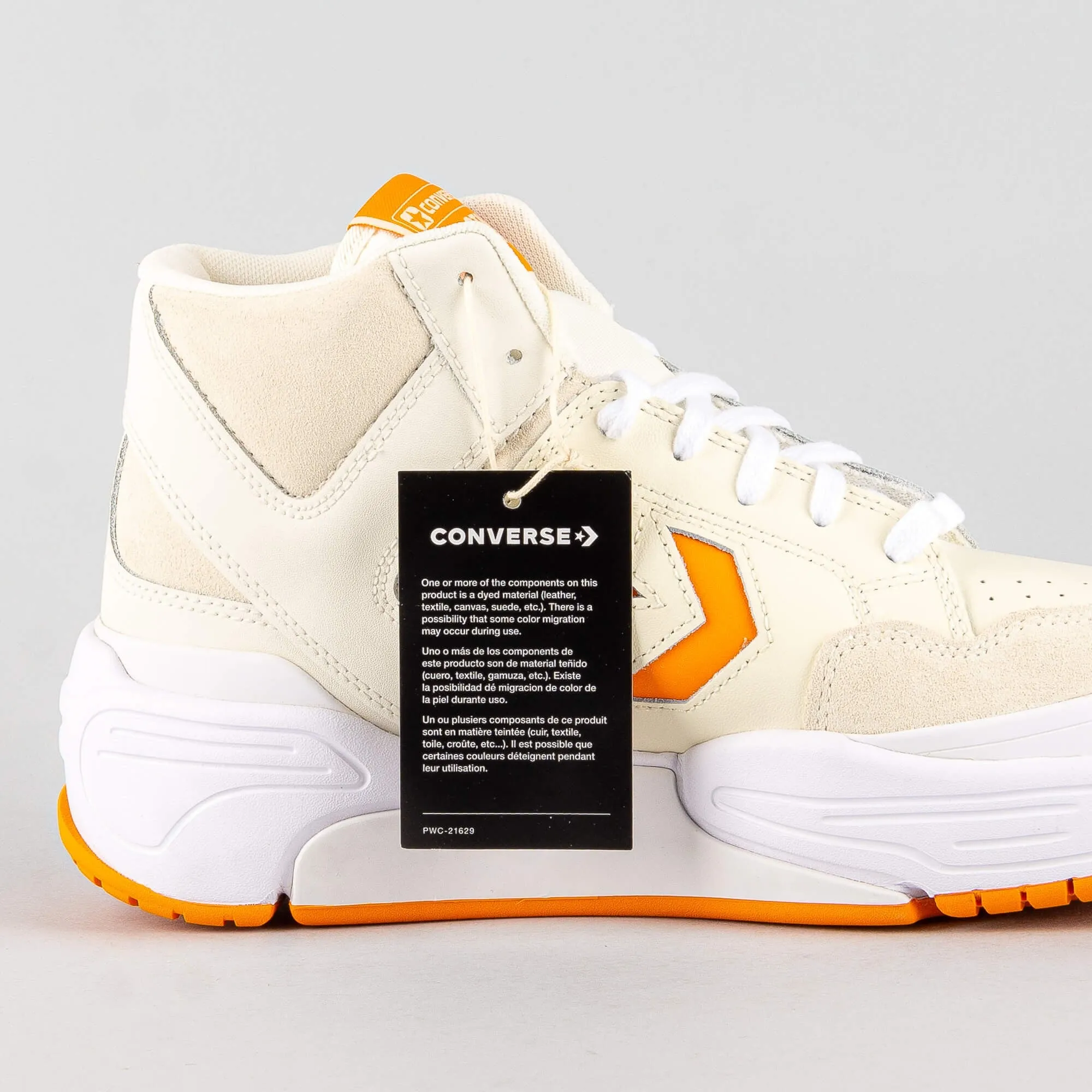 Converse Weapon CX Leather & Suede Egret/Sun Ray/White