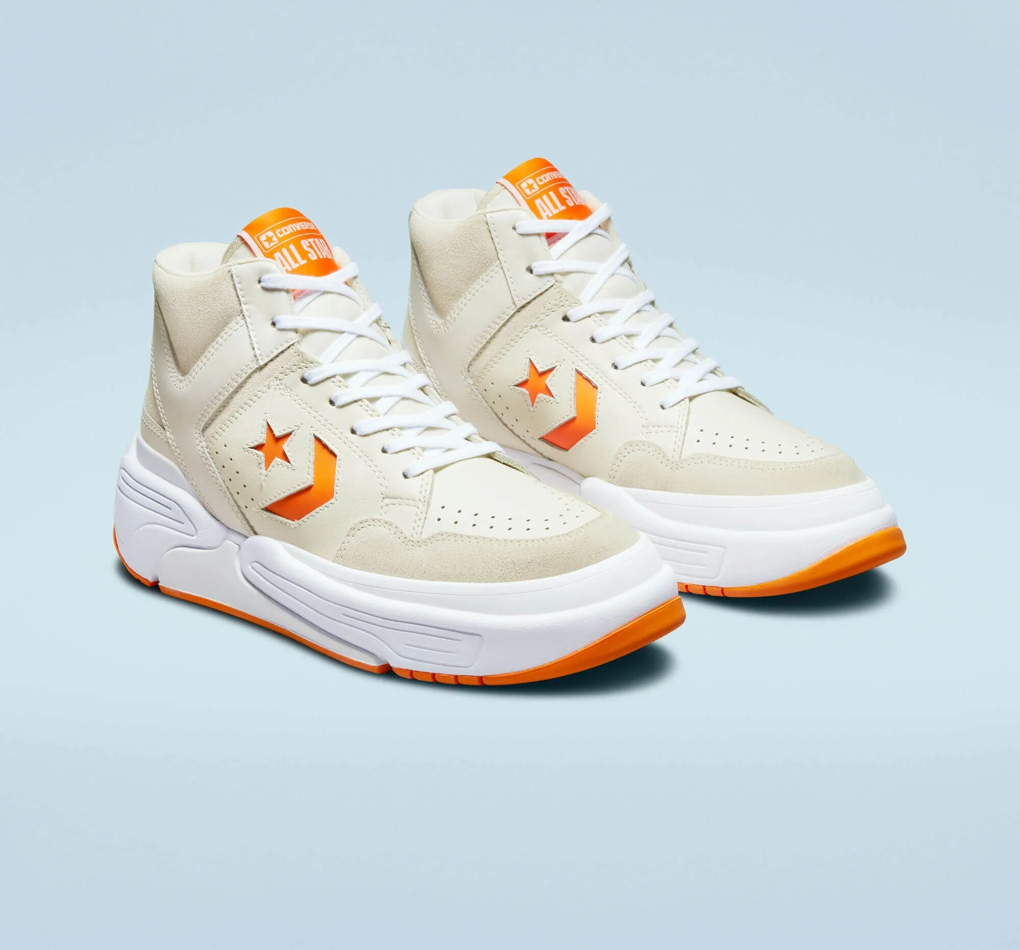 Converse Weapon CX Leather & Suede Egret/Sun Ray/White