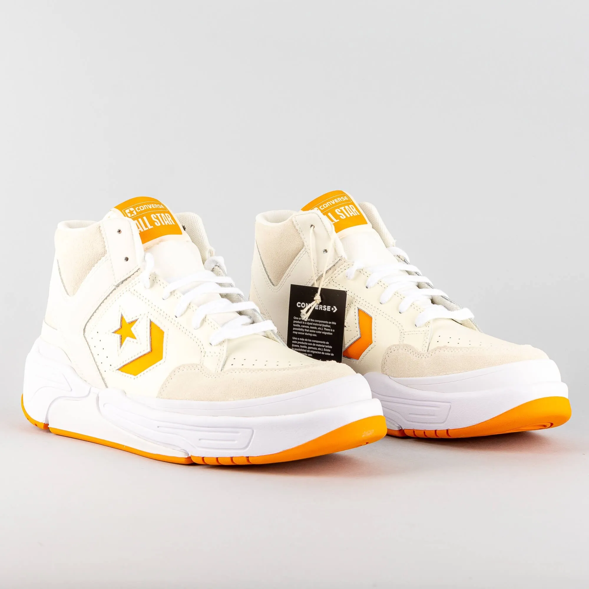 Converse Weapon CX Leather & Suede Egret/Sun Ray/White