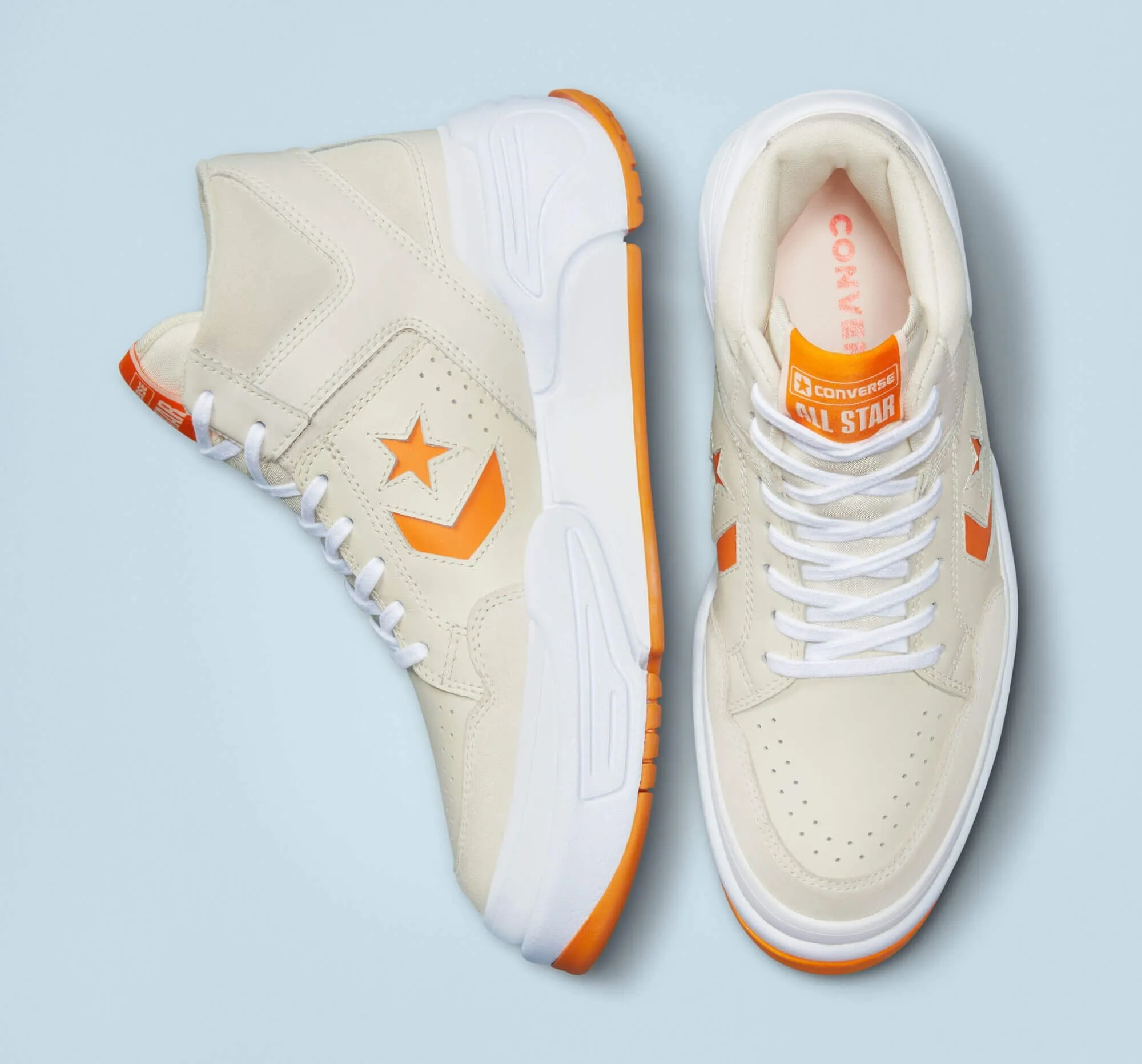 Converse Weapon CX Leather & Suede Egret/Sun Ray/White