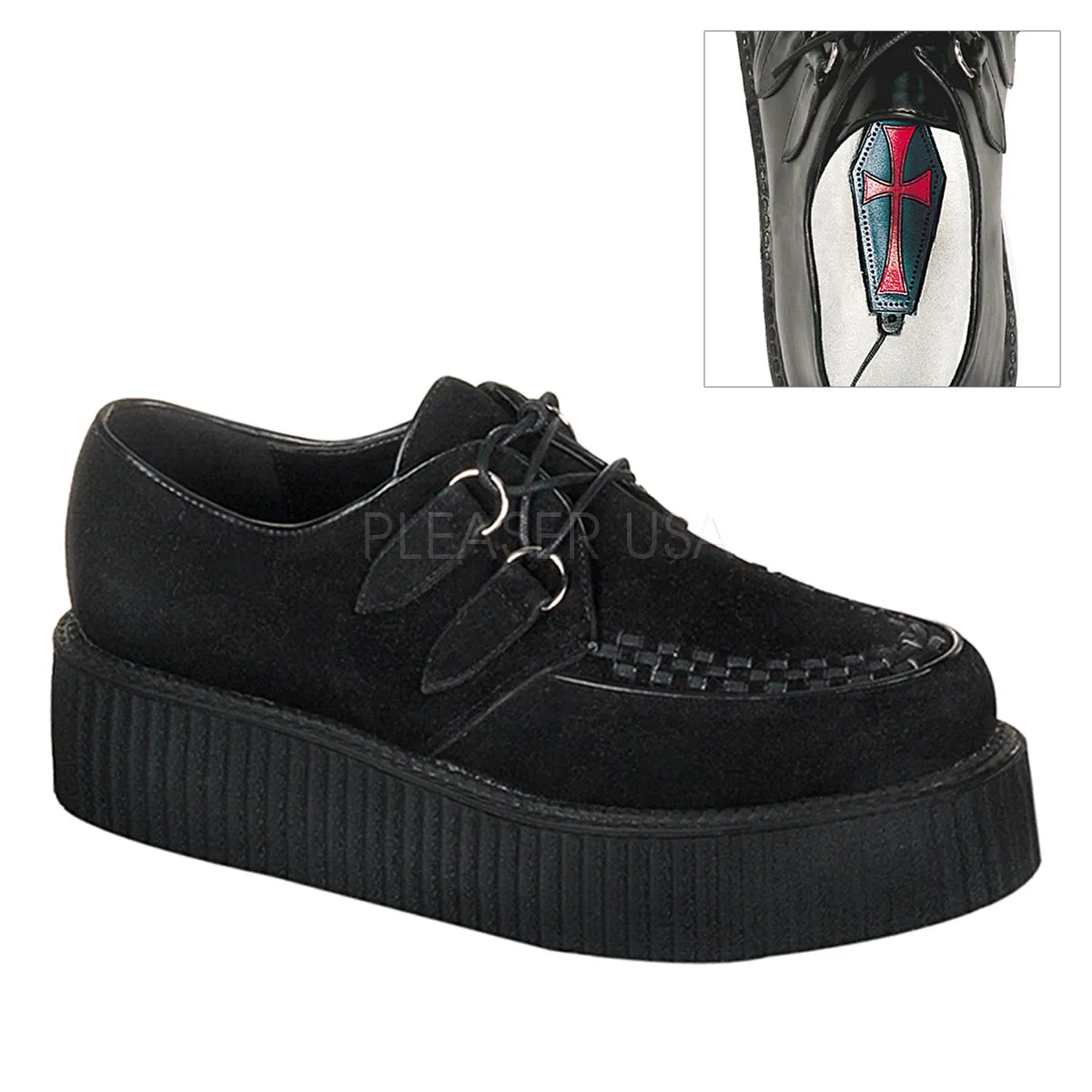 CREEPER-402S  Black Suede