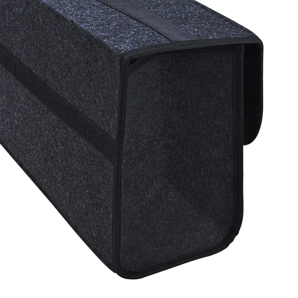 Custom Text For Soft Felt Car Bag Organizer, Compatible with All Cars, Folding Car Storage Box Non Slip Fireproof Car Trunk Organizer MY12990
