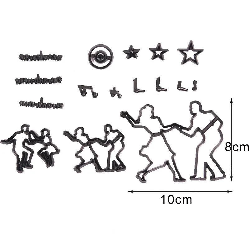 DANCING COUPLE PATCHWORK CUTTERS