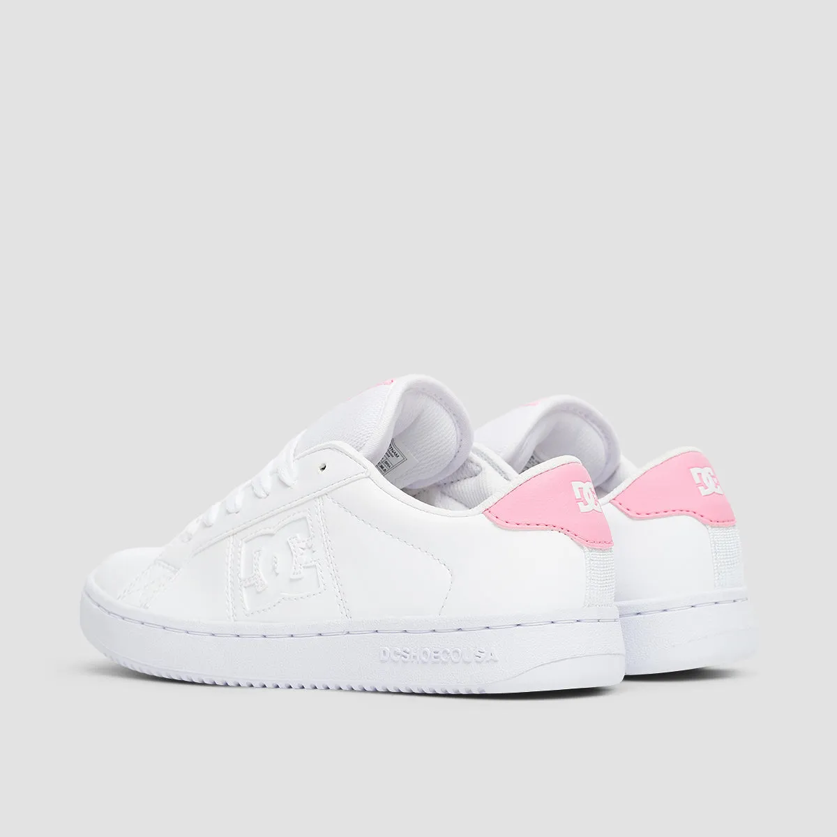 DC Striker Shoes - White/Pink/White - Womens