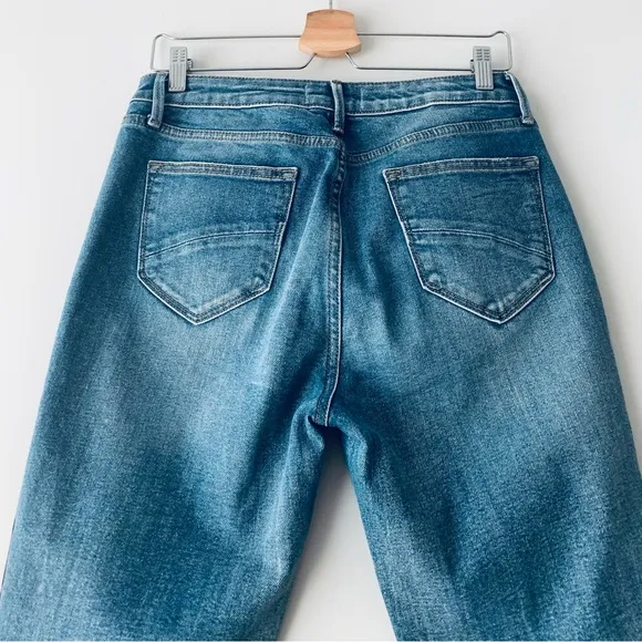Driftwood Roxy Cropped Jeans Women Size 27 High Rise Light Wash Distressed
