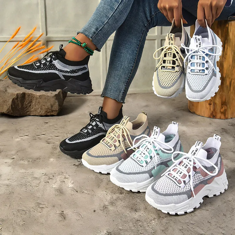 Durable Casual DAD Sneakers for Women Featuring Soft Cushioned Design
