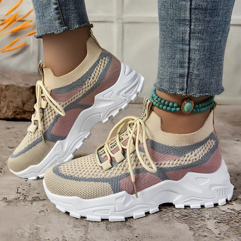 Durable Casual DAD Sneakers for Women Featuring Soft Cushioned Design