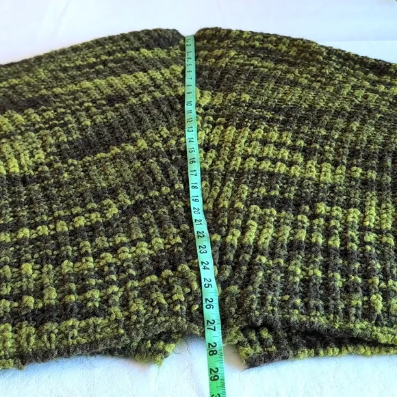 Elsamanda Anthropologie Green Chunky Knit Oversized Cardigan Sweater Size Small