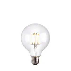 Endon 93023 E27 LED filament globe 1lt Accessory Clear glass 6W LED E27 Warm White