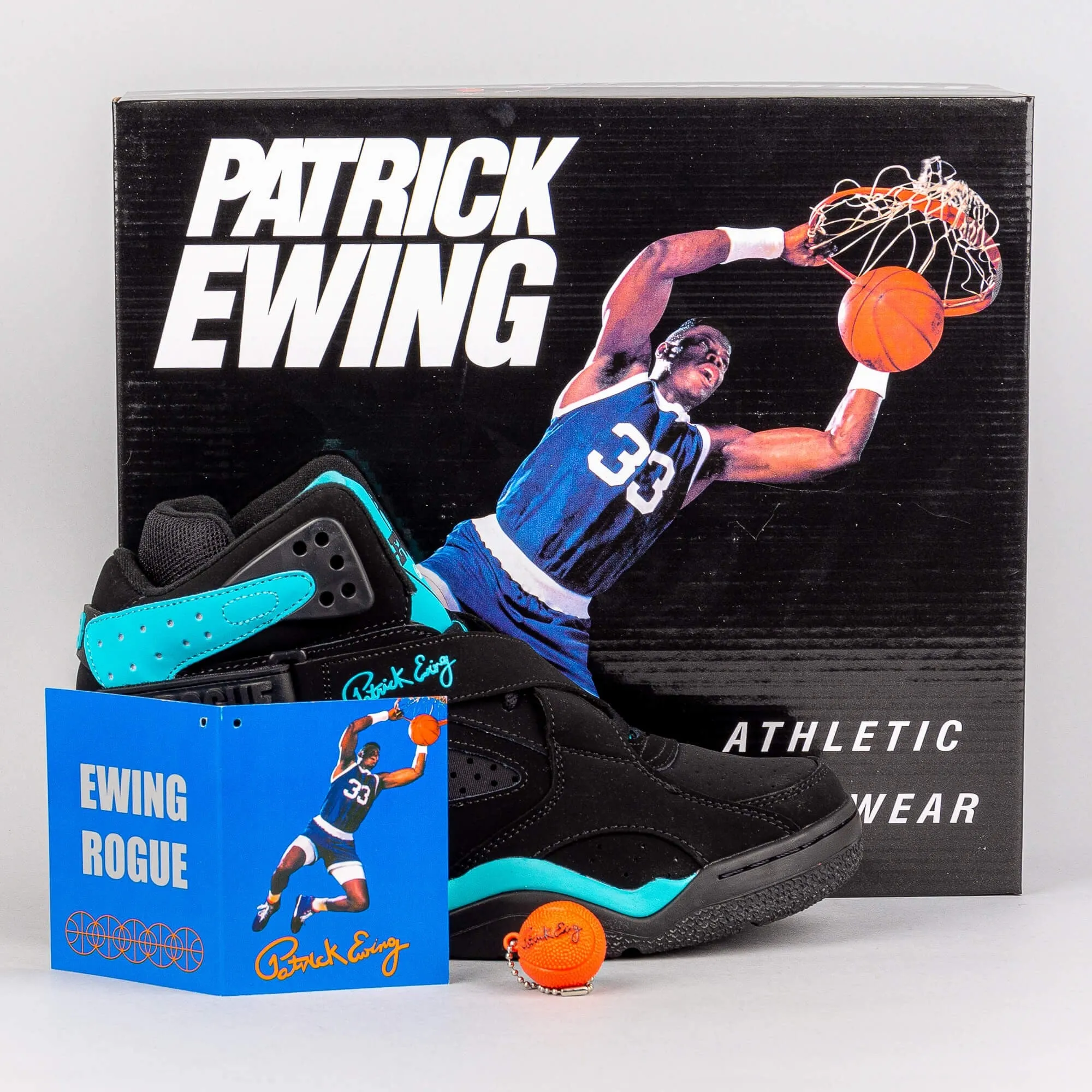 Ewing Athletics Rogue Black/Cyan Blue/White