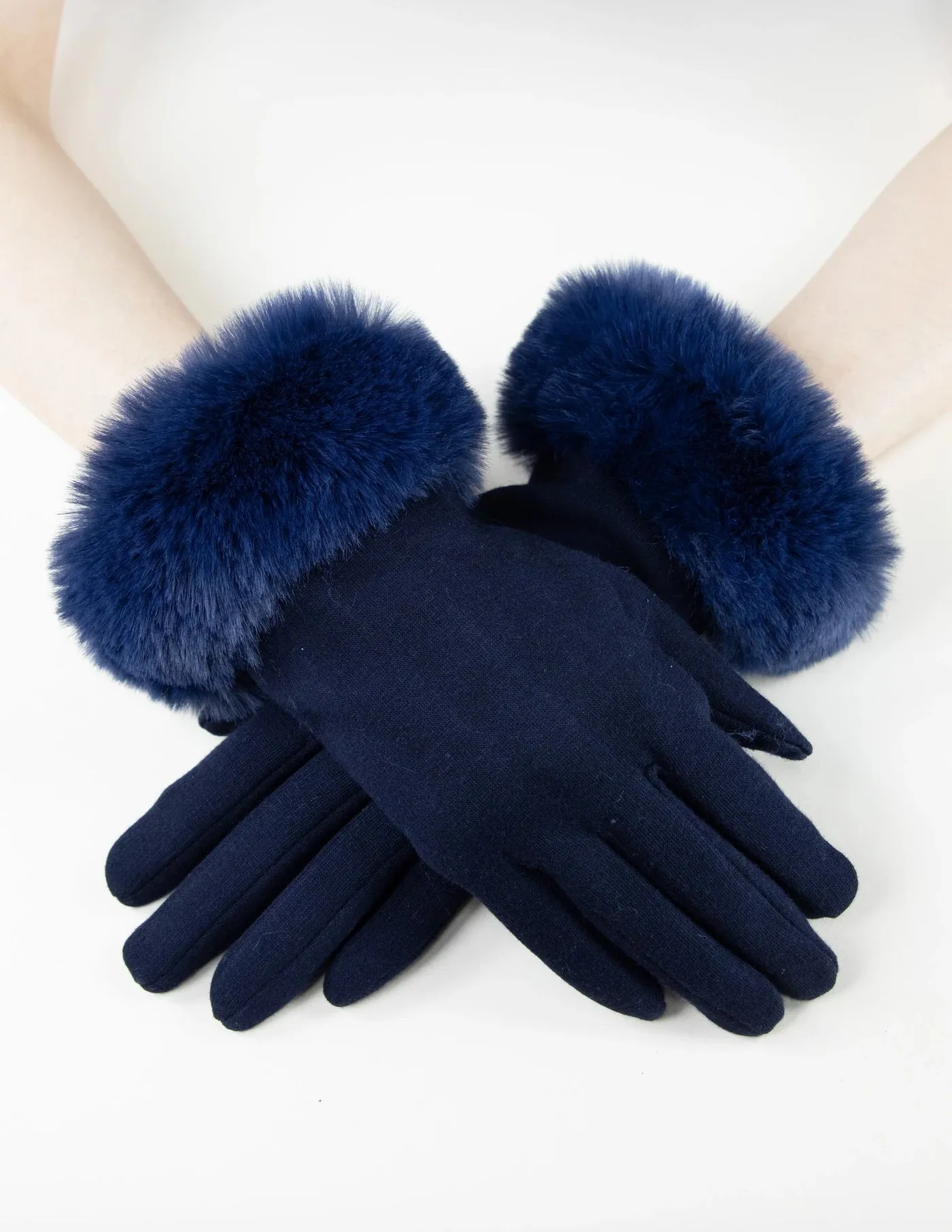 Faux Fur Cuff Gloves