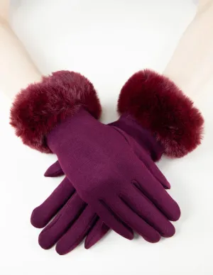 Faux Fur Cuff Gloves