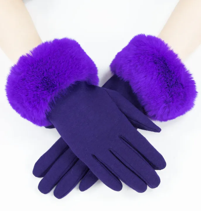 Faux Fur Cuff Gloves
