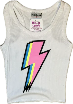FIREHOUSE- Lightning Bolt Tank (white)