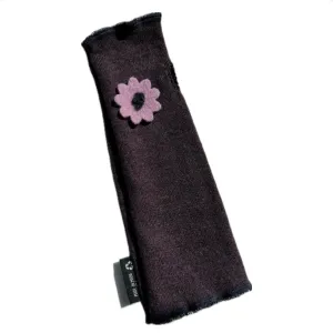 Fit & Flare Fingerless - Purple with Pink Flower - 36