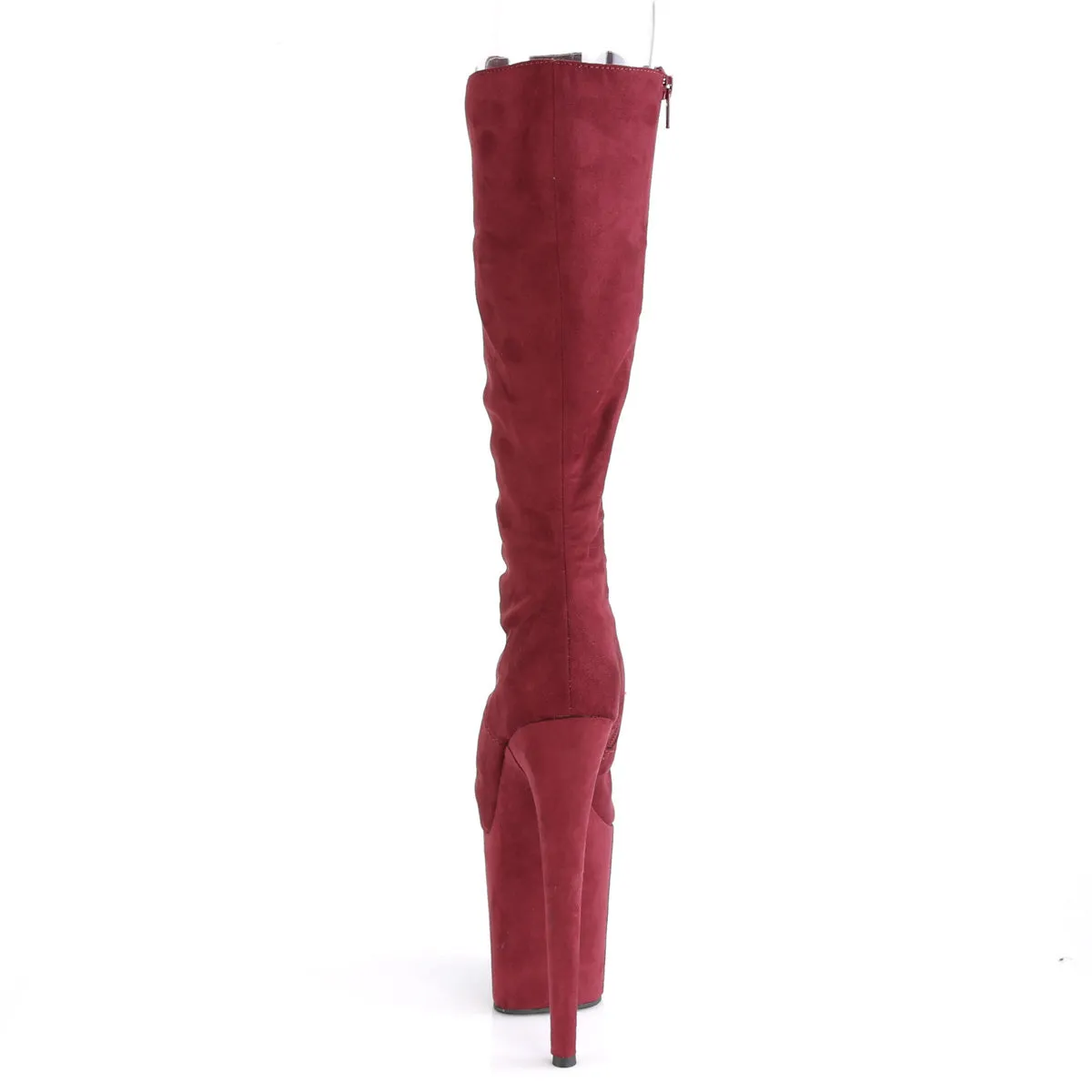 FLAMINGO-2051FS  Burgundy Faux Suede/Burgundy Suede
