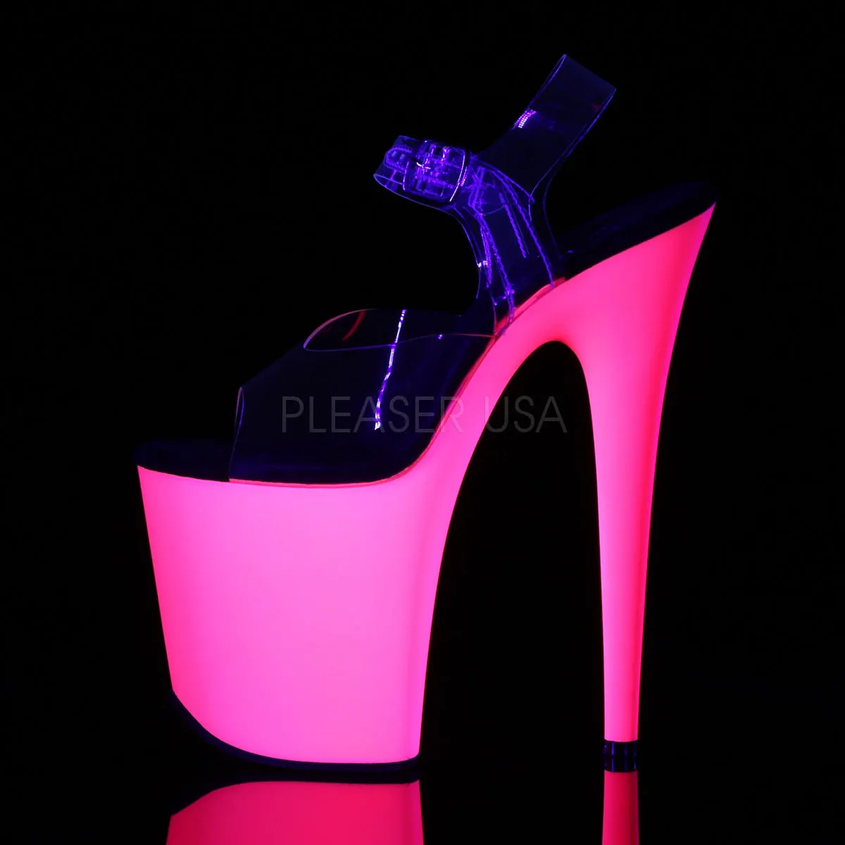 FLAMINGO-808UV  Clear/Neon Pink