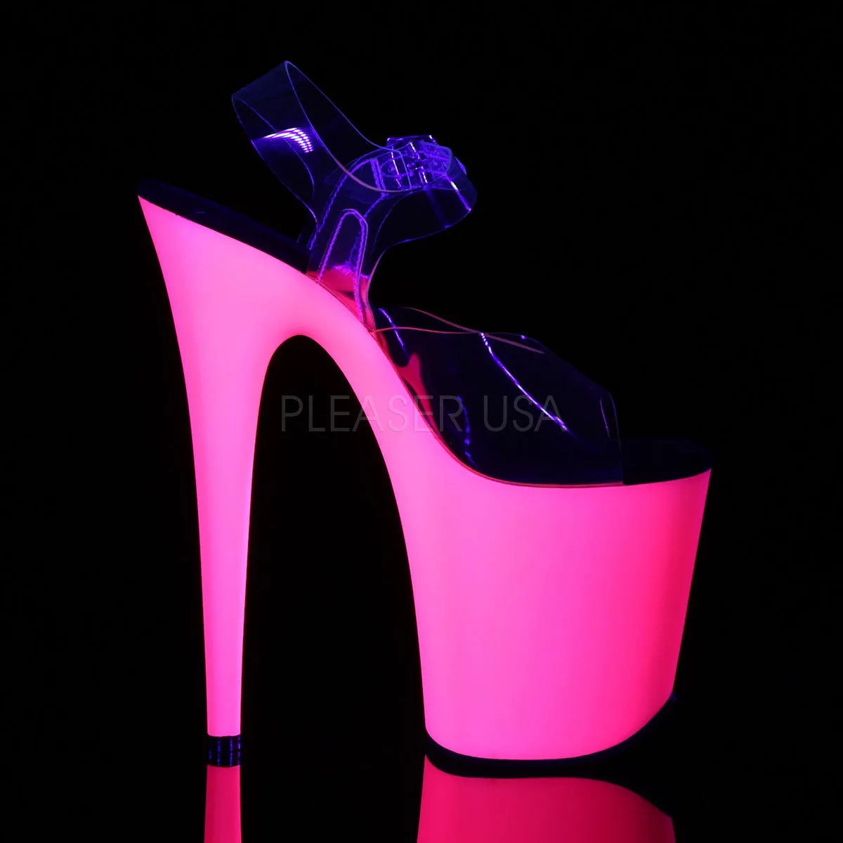FLAMINGO-808UV  Clear/Neon Pink