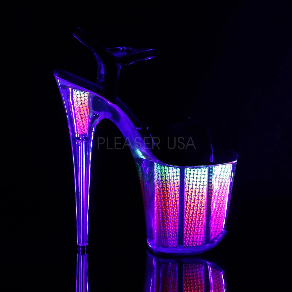 FLAMINGO-809SRS  Black Patent/Neon Multi SRS