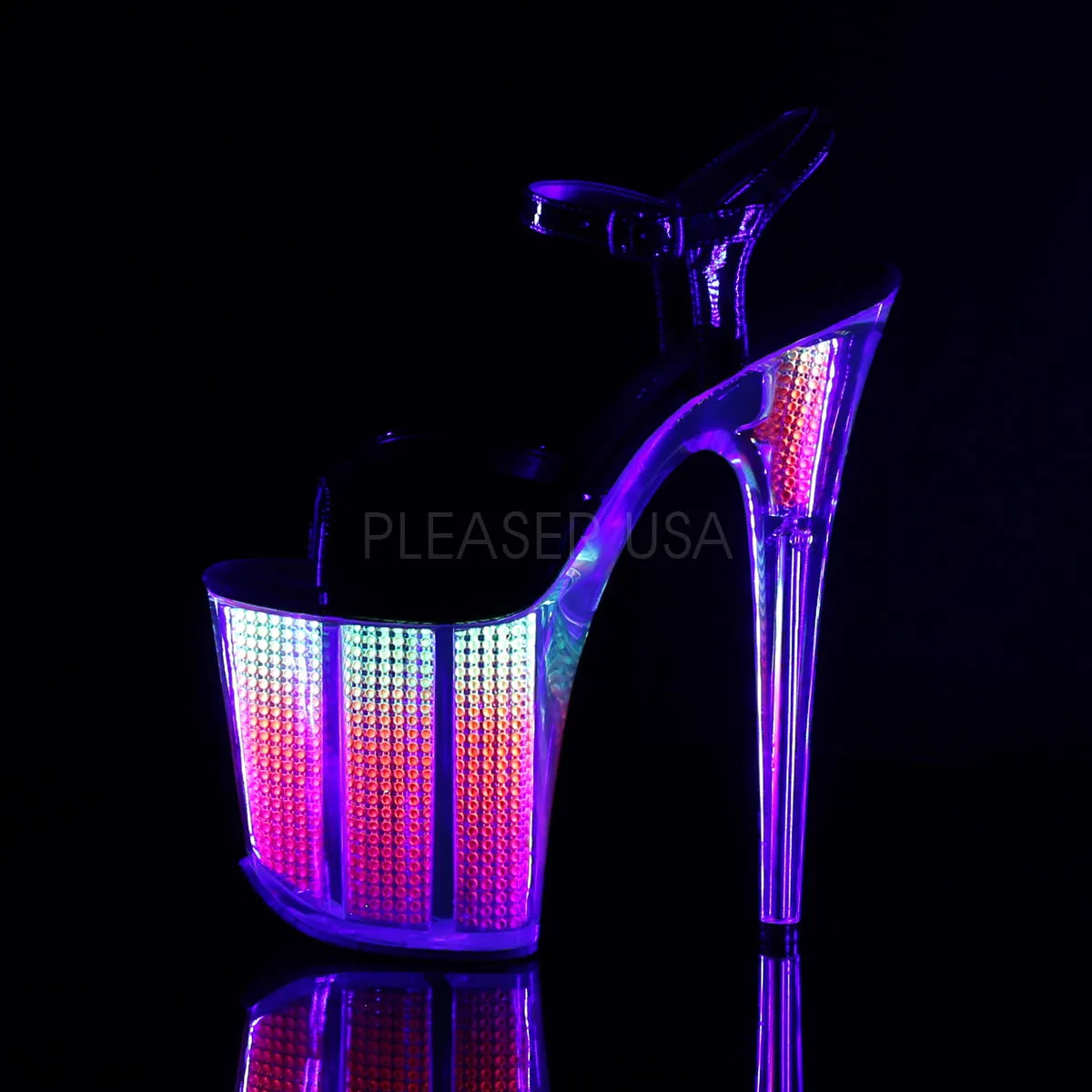 FLAMINGO-809SRS  Black Patent/Neon Multi SRS