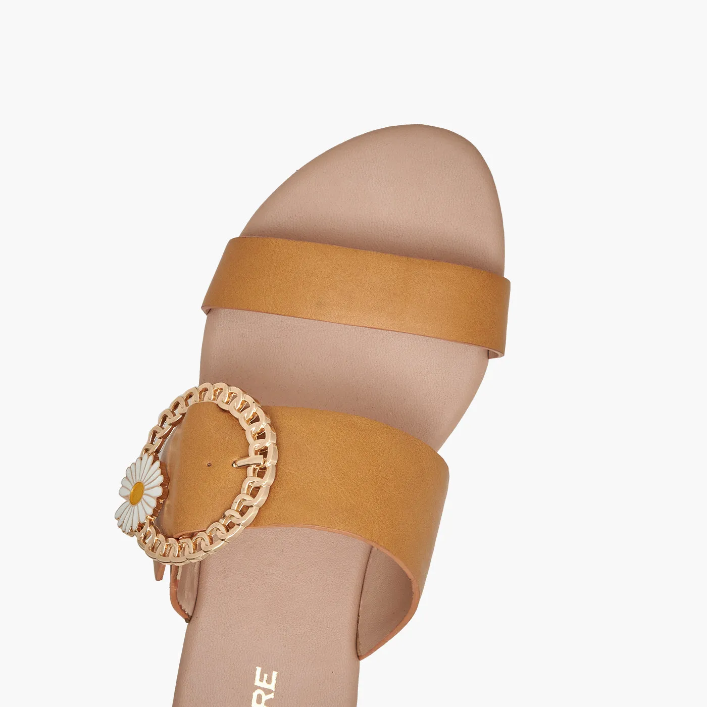 Floral Trim Women's Slides