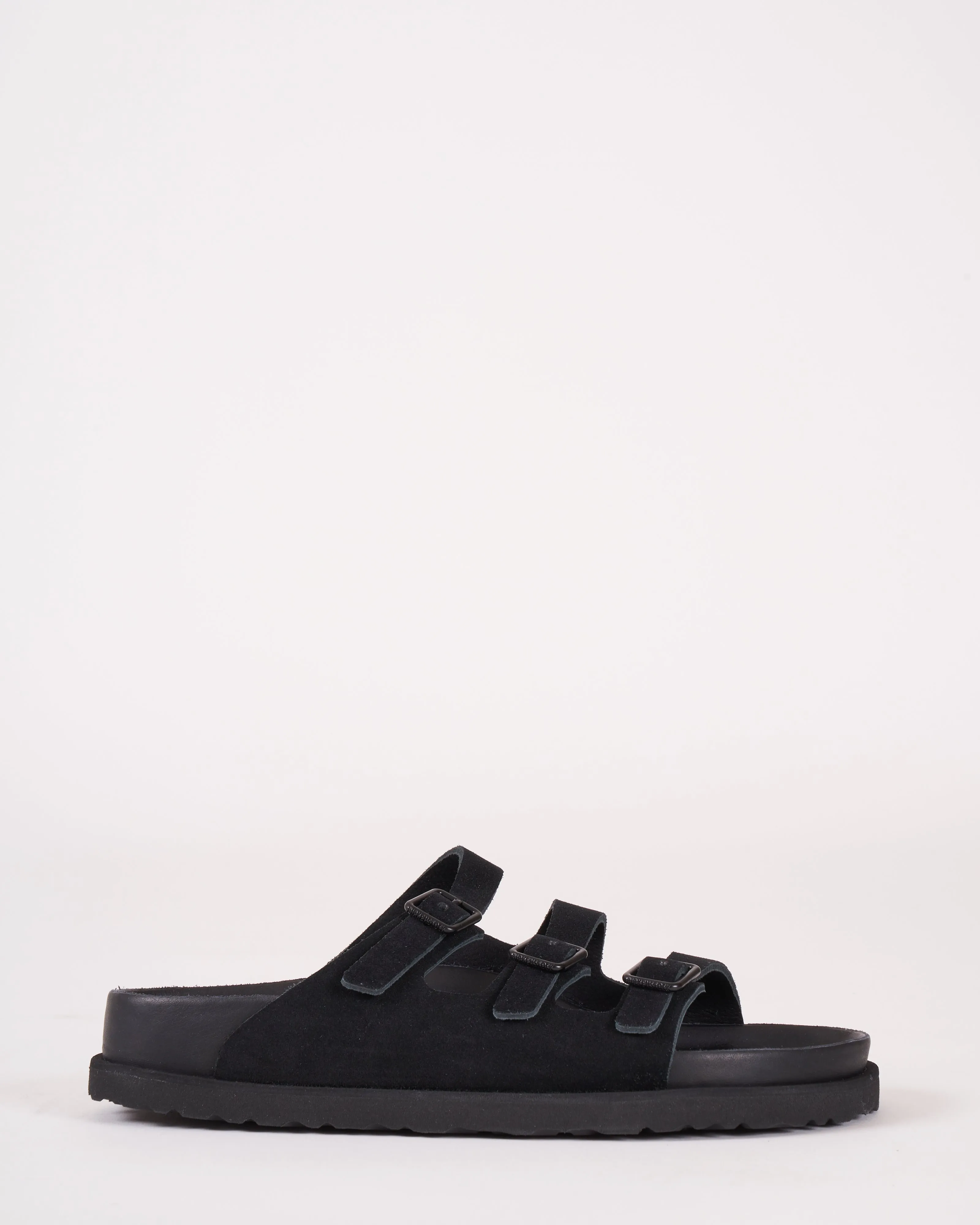 florida suede sandal - black