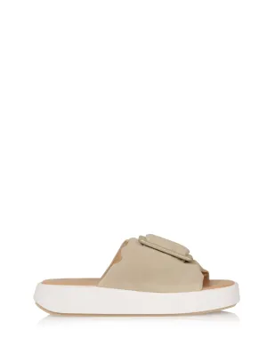 FOGO suede - Slippers | Sand / Champagne