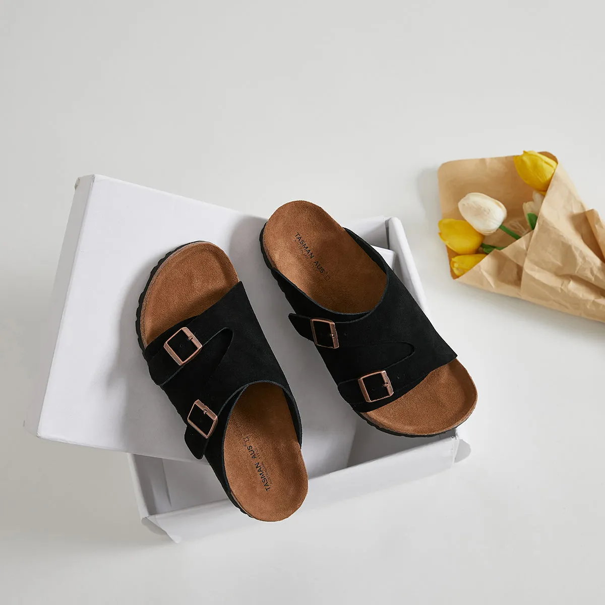 FROSTED CORK BOTTOM SLIPPERS  4398