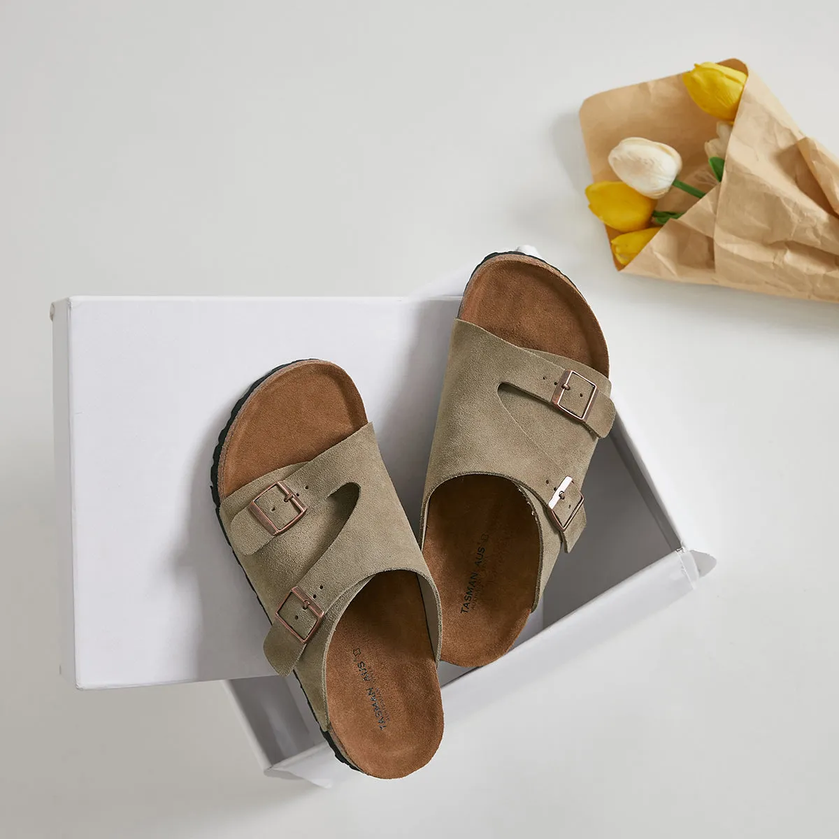 FROSTED CORK BOTTOM SLIPPERS  4398