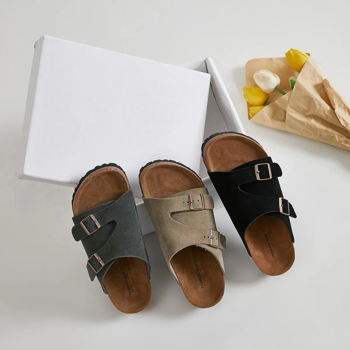 FROSTED CORK BOTTOM SLIPPERS  4398
