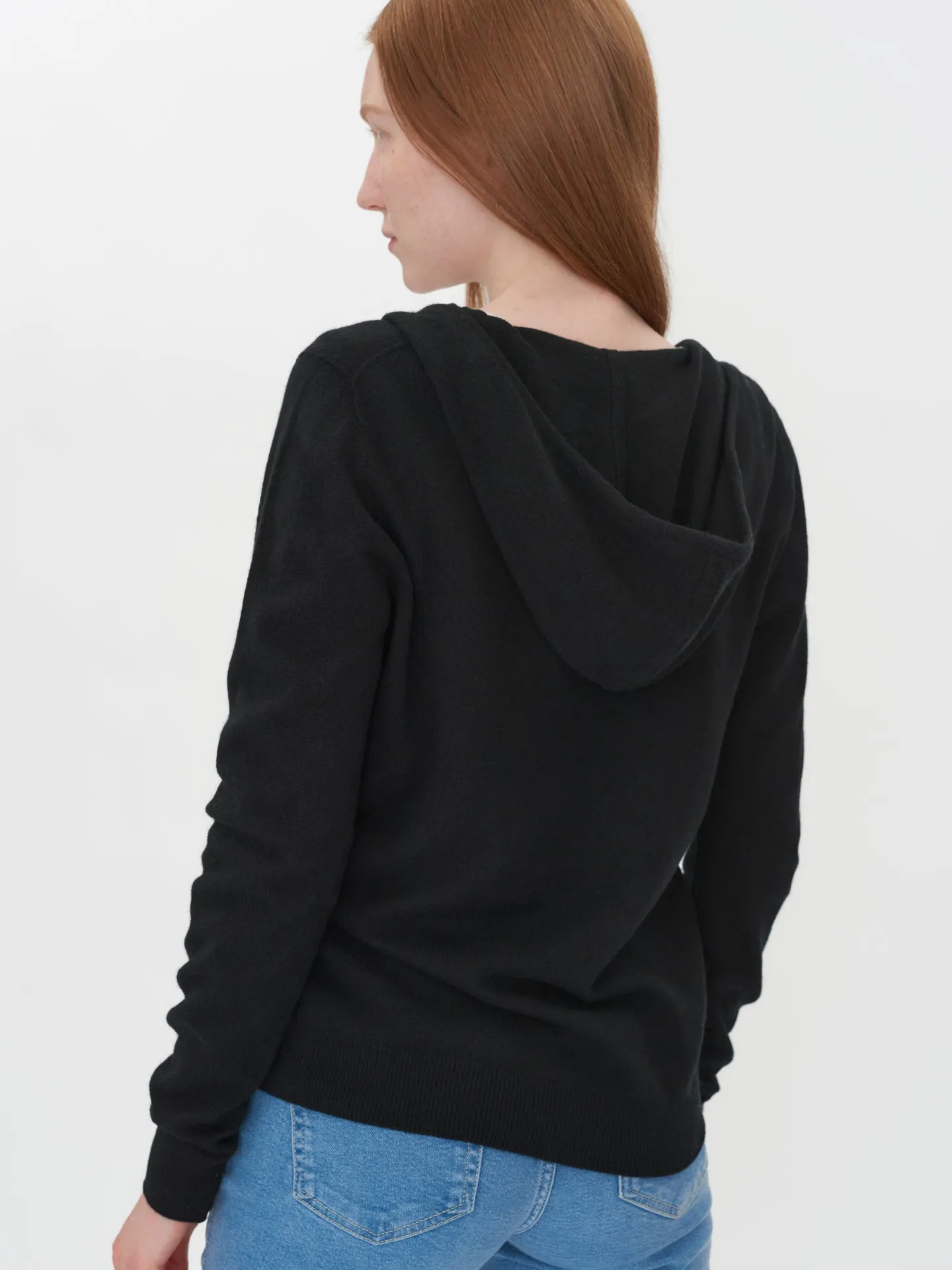 Full-Zip Cashmere Hoodie