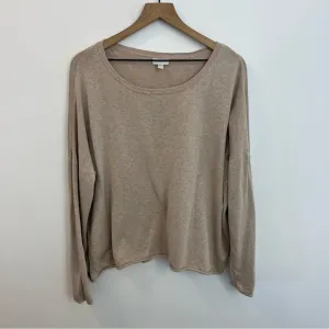 Garnet Hill Cotton/Silk Blend Pullover Sweater Size XL