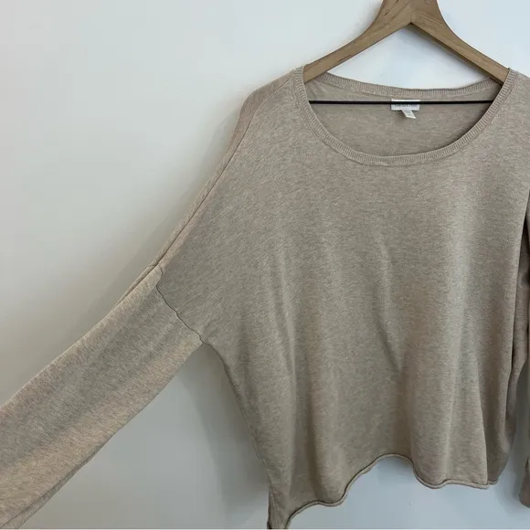 Garnet Hill Cotton/Silk Blend Pullover Sweater Size XL
