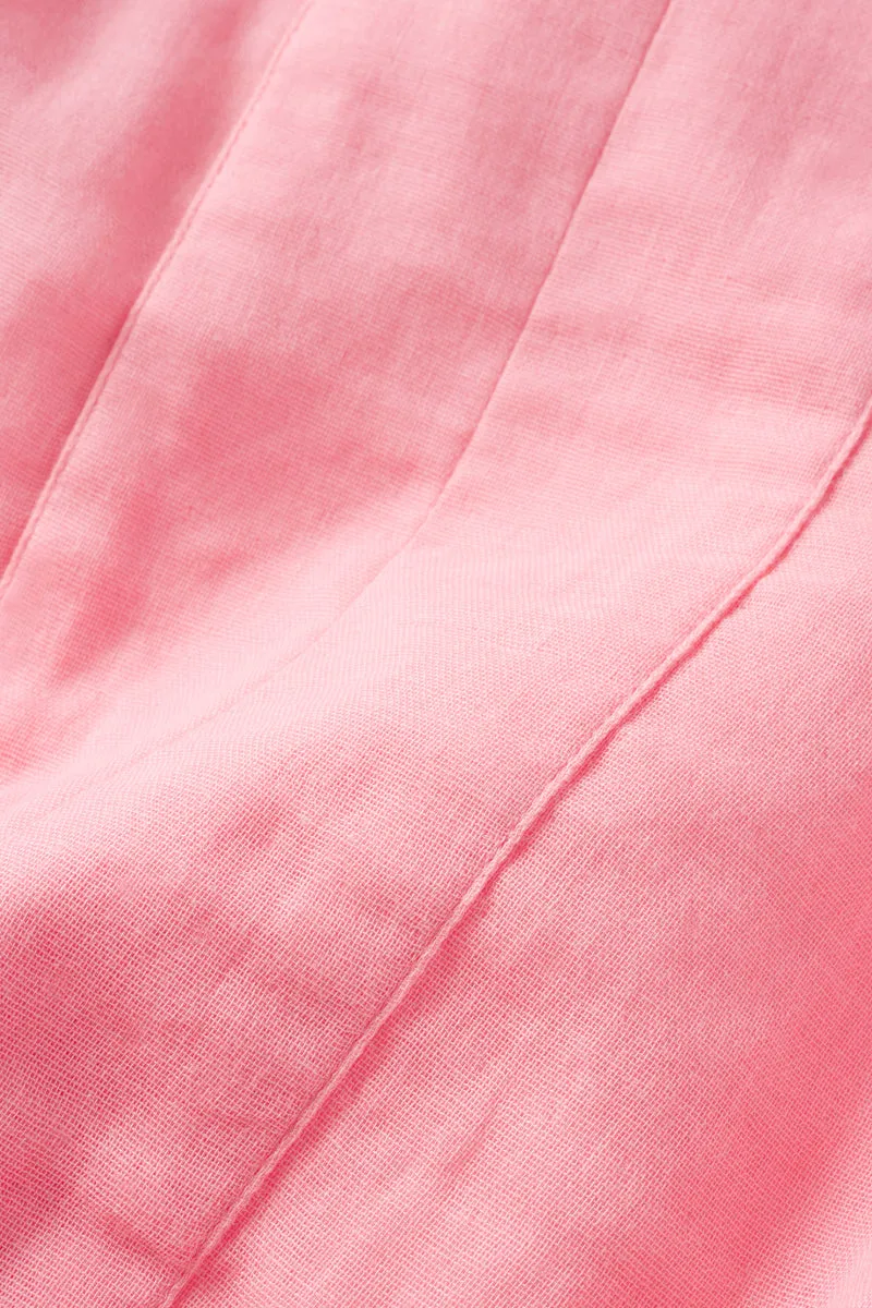 Gauze Caftan in Coral