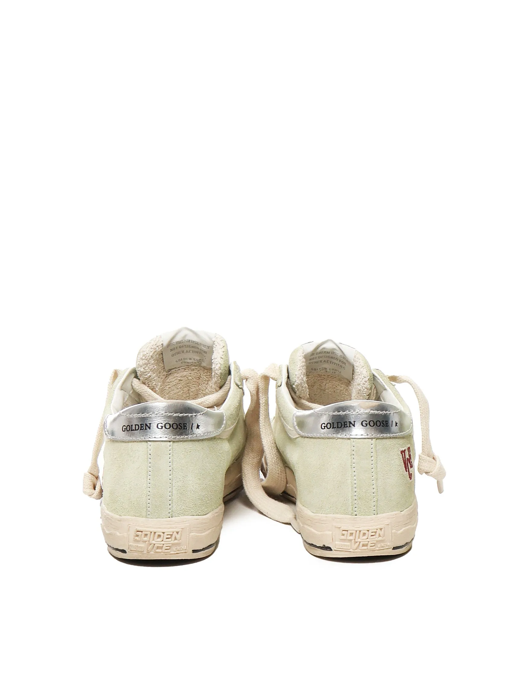 Golden Goose Super Star Light Green Suede Sneakers