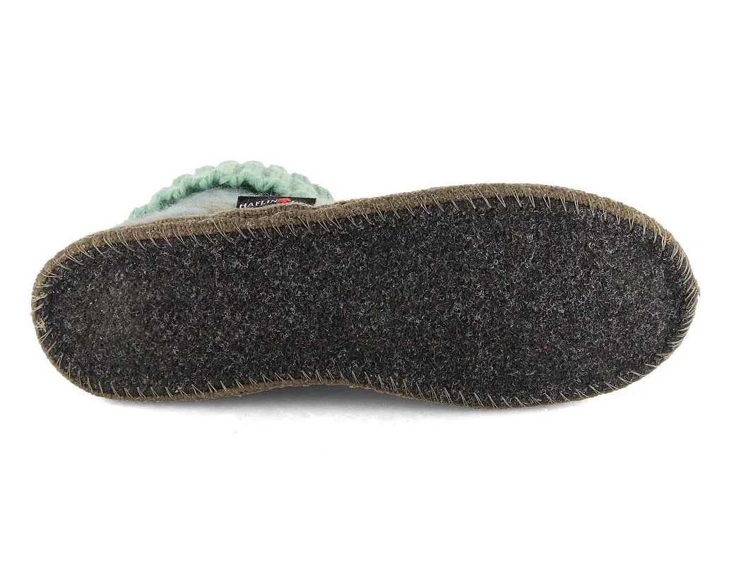 HAFLINGER Women Slipper Boots 'Karl', kiwi