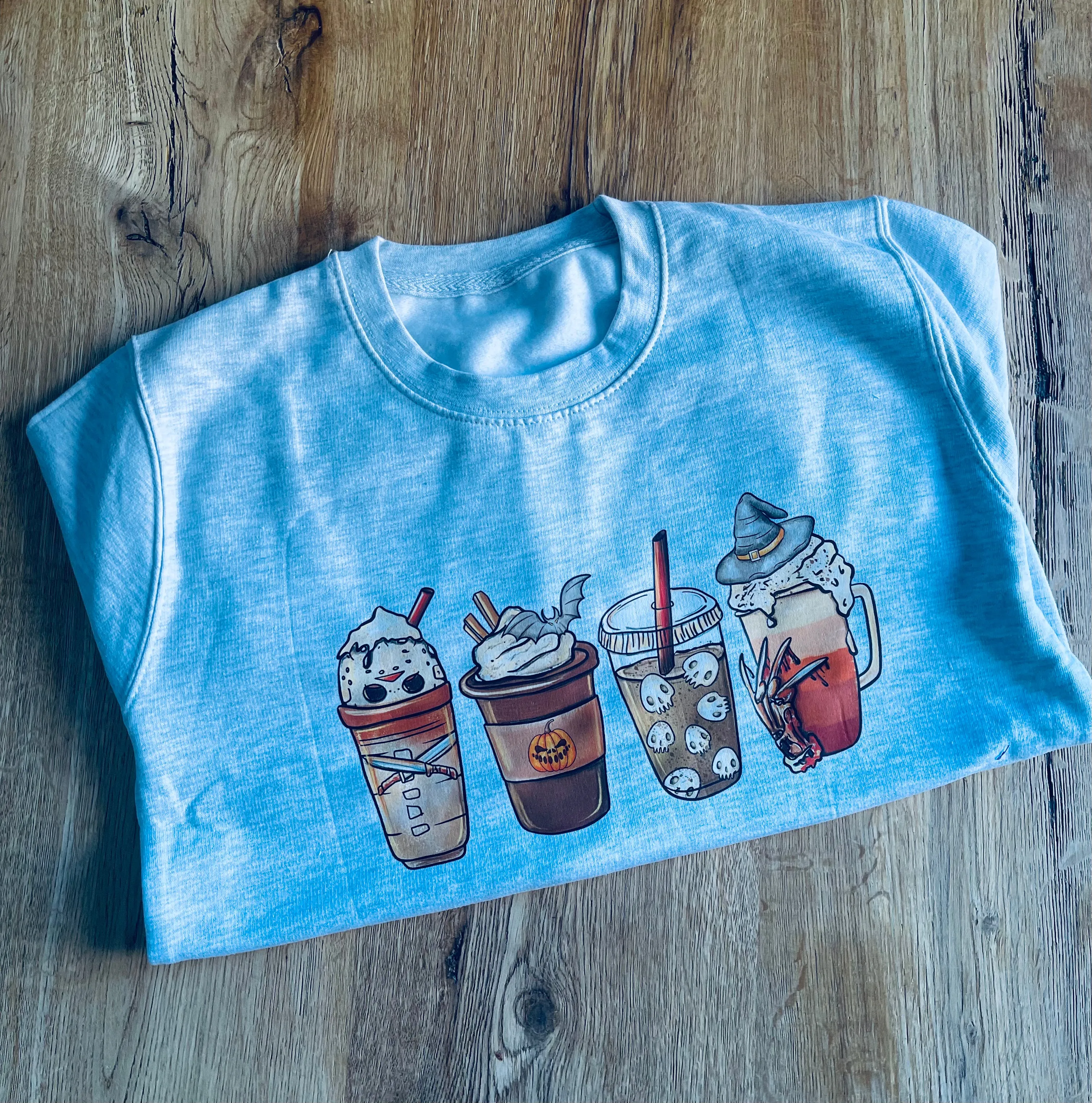 Halloween Coffee Sweater - 12-13 Years