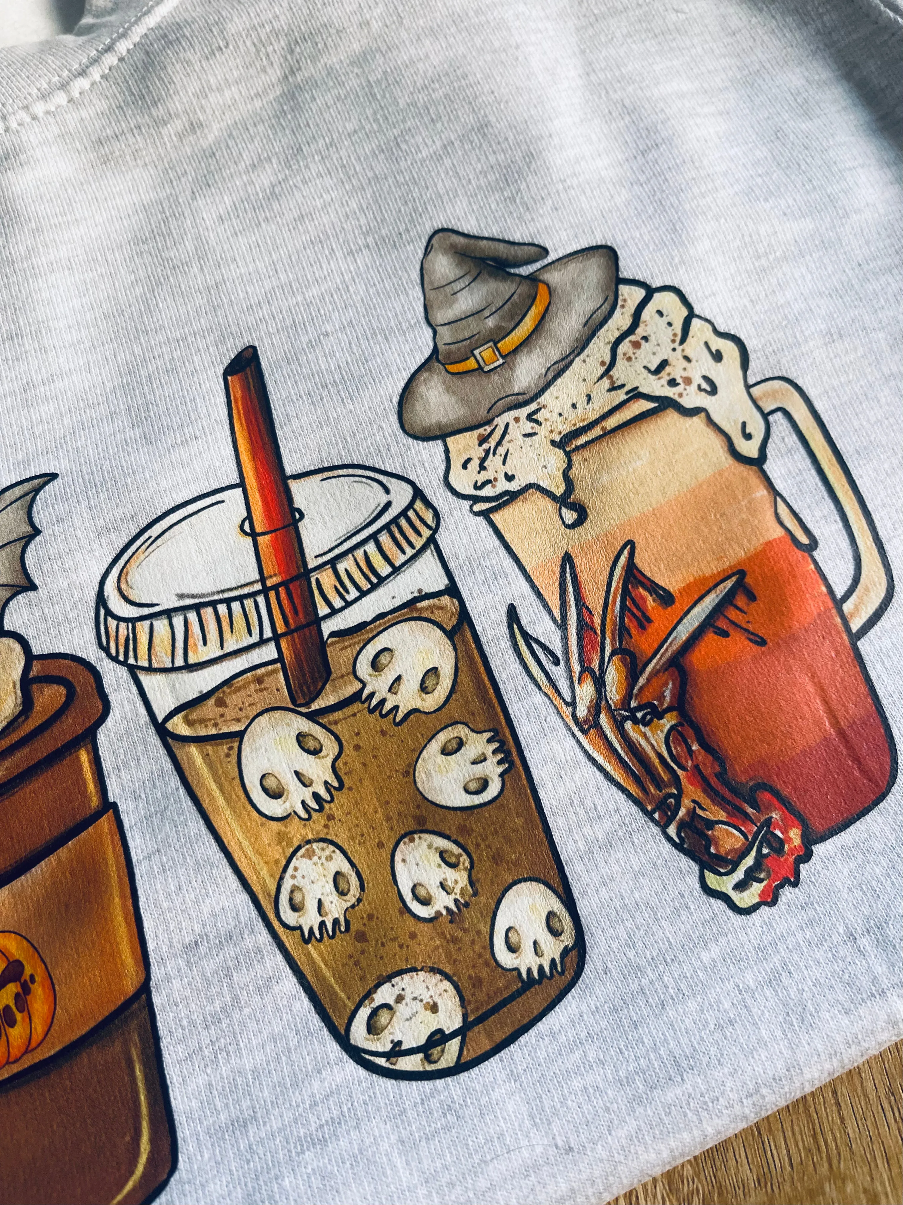 Halloween Coffee Sweater - 12-13 Years