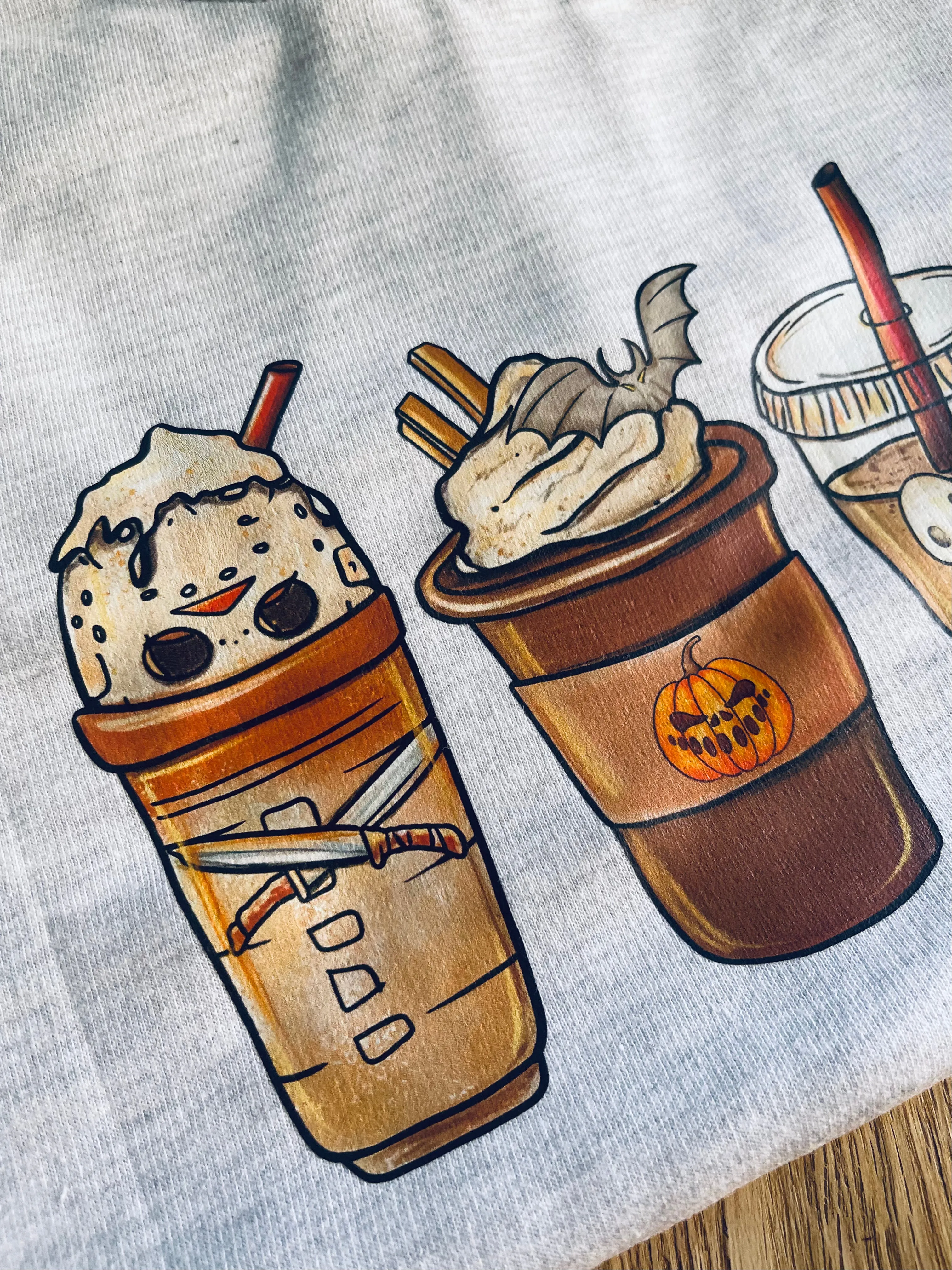 Halloween Coffee Sweater - 12-13 Years