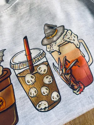 Halloween Coffee Sweater - 12-13 Years