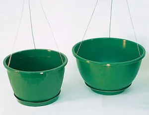 Hanging Pots with 3-Strand Hanger, 5 Pack