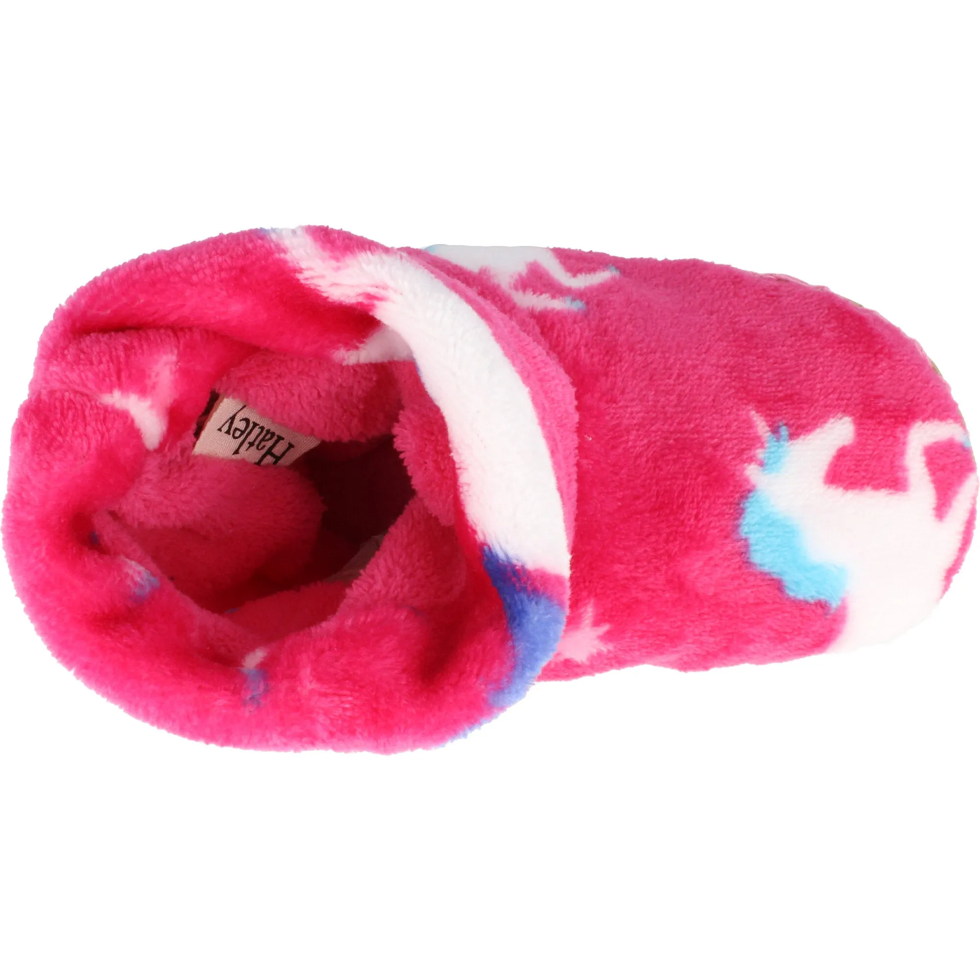 Hatley Twinkle Unicorns Fleece Slippers Cabaret Pink