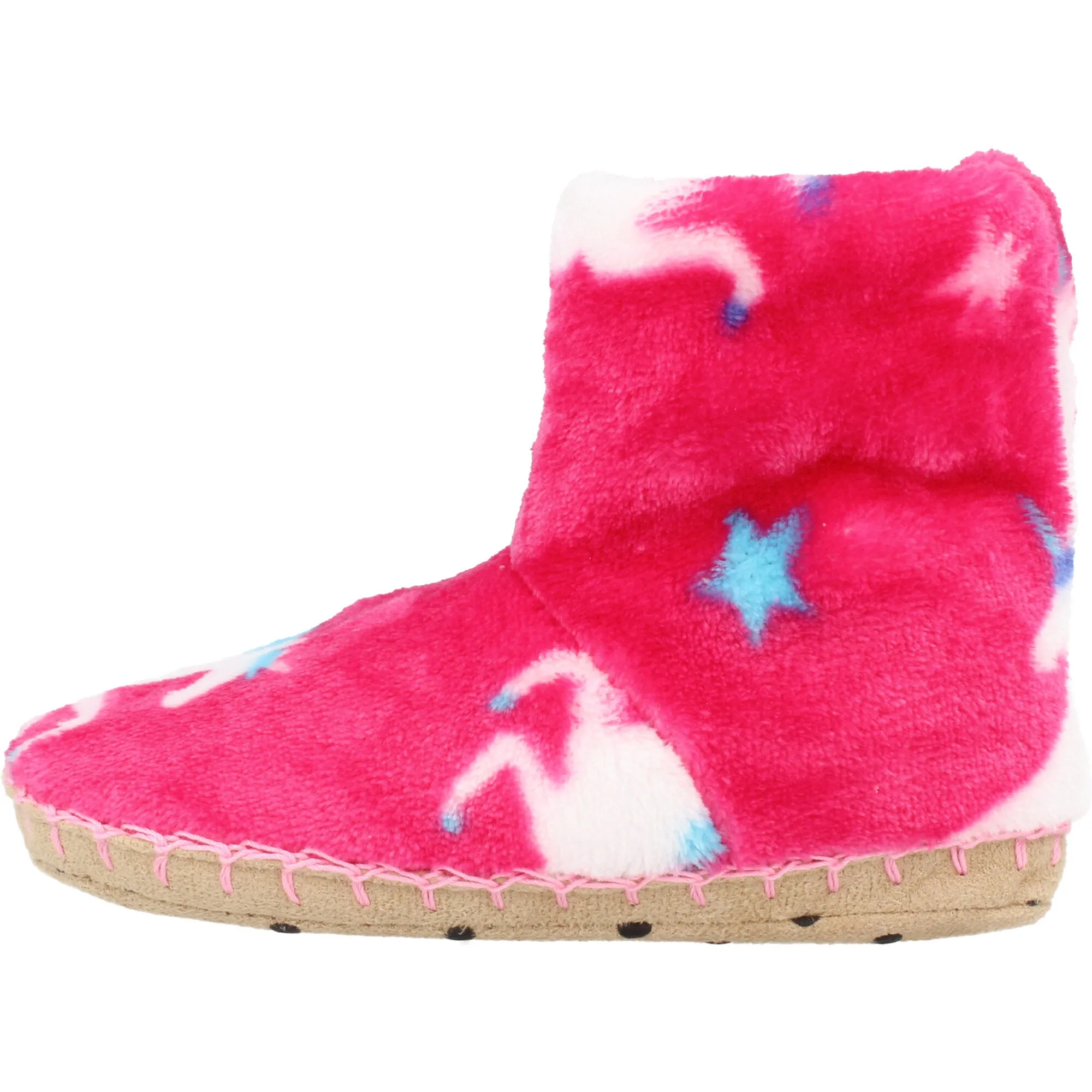 Hatley Twinkle Unicorns Fleece Slippers Cabaret Pink